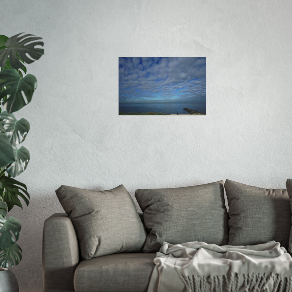 Serene Ocean Fine Art Poster | Coastal Wall Decor, Beach Home Art, Nature Photography, Gift for Ocean Lovers, Boho Decor