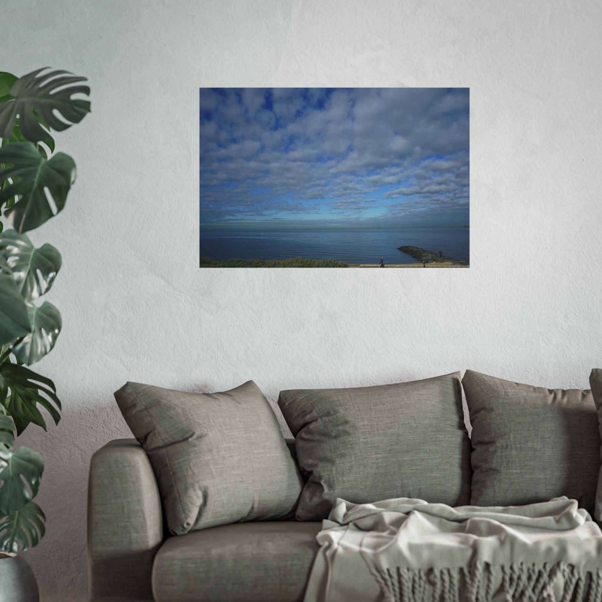 Serene Ocean Fine Art Poster | Coastal Wall Decor, Beach Home Art, Nature Photography, Gift for Ocean Lovers, Boho Decor